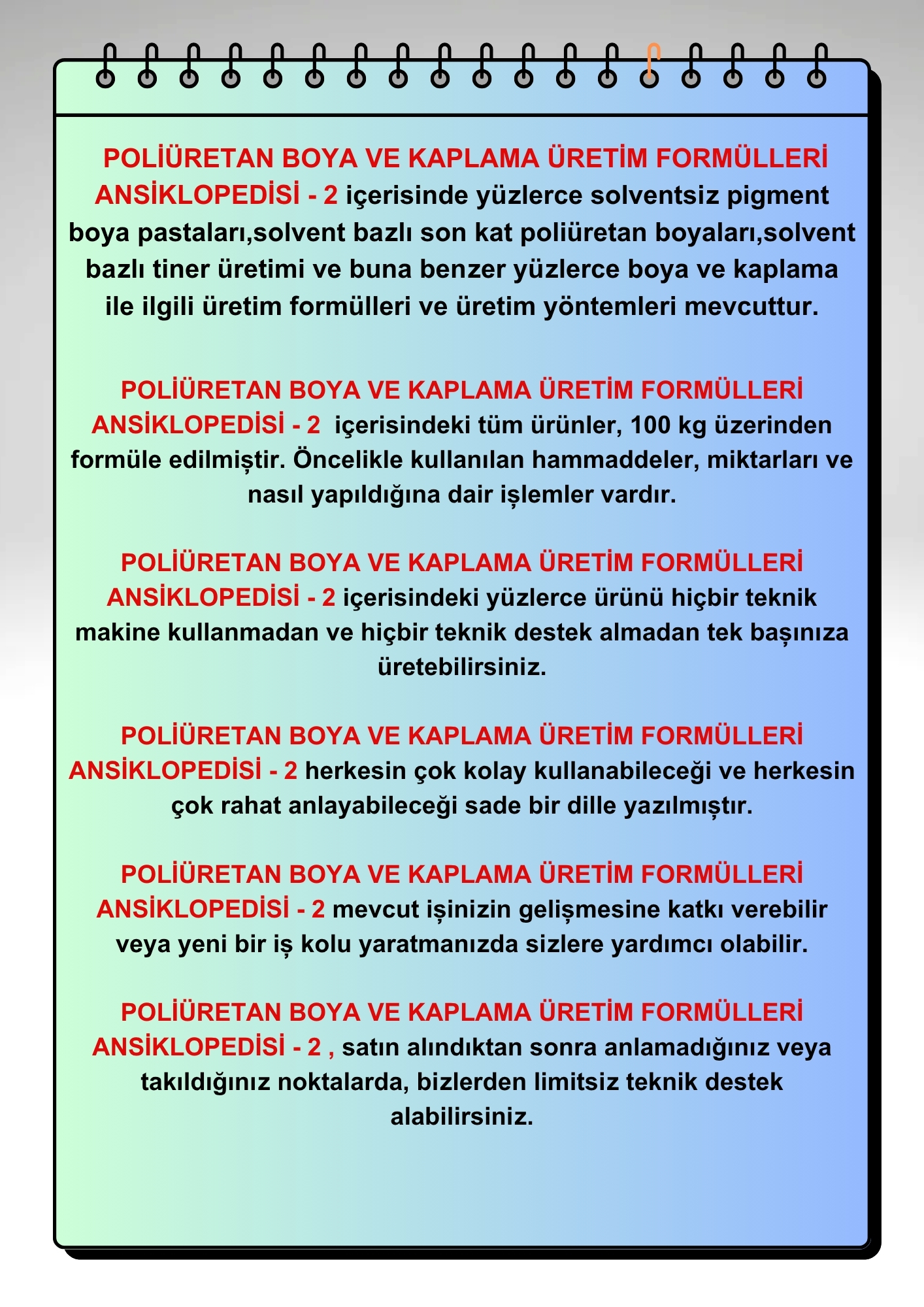 POLİÜRETAN BOYA VE KAPLAMA ÜRETİM FORMÜLLERİ ANSİKLOPEDİSİ – 2 - Görsel 4